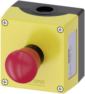 SIEMENS Sirius Act Conmutador Parada De Emergencia Amarillo 22 Mm