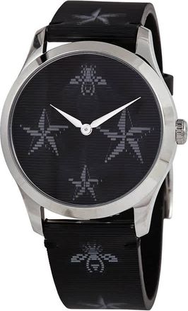 Gucci G-Timeless Quartz Black Dial Ladies Watch YA1264105