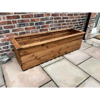 Charles Taylor Trading Charles Taylor - The Willoughby Extra Large Sleeper Trough - Wood - L48 x W161 x H45.5 cm