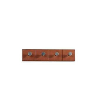 HERDASA Percha De Pared Mod. 248, 4 Colgadores Varios Colores A Elegir 10 Cm(alto)44 Cm(ancho)4 Cm(largo) Color Natural