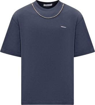 AMBUSH Navy Blue Logo T-Shirt