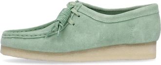 Clarks Wallabee Mocassin Schoen - Dames - Veterschoenen - Groen - 37 EU - Su&egrave;de - Schoenen