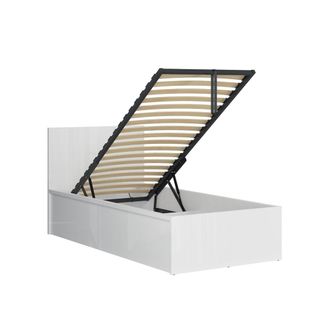 Petits Meubles Cama canap&eacute; 90x200 con somier paneles de mdf blanco