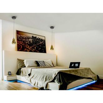 Schuller L&aacute;mpara De Techo Colgante Aledis 1l Negro/dorado