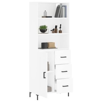 Berkfield Home Highboard White 69.5x34x180 cm Engineered Wood