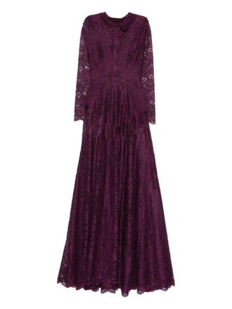 Miau by Clara Rotescu Akari maxi dress - women - Polyester/Polyester - 36 - Purple
