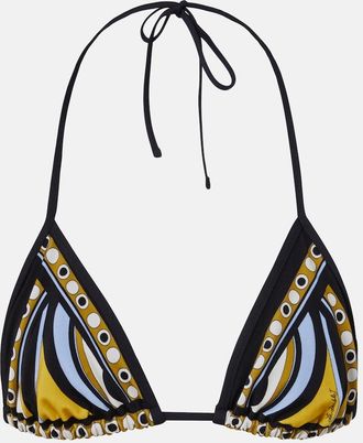 La DoubleJ Sanctuary printed bikini top