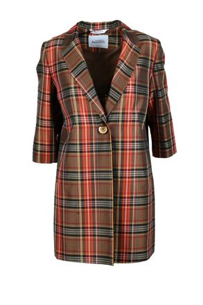 Bottega Martinese Brown/Red Stretch Coat