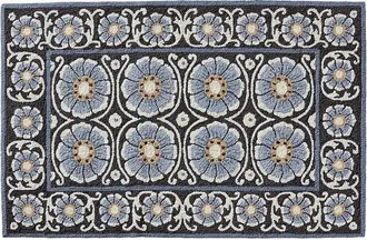 Frontgate Suzani Floral Door Mat - 24 x 39 - Frontgate
