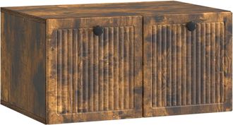vidaXL Mueble Para Tv De Pared Roble Ahumado 59,5 X 41 X 30 Cm Vidaxl