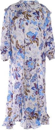 Isabel Marant Isabel Marant Womens Bellini Dress in Ecru - Blue - Size X-Small