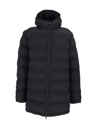 Aspesi Quilted Long Parka with Insulating Padded Sections
