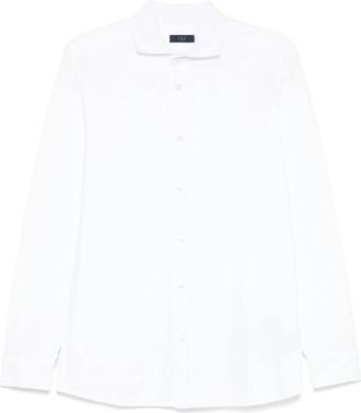 Fay Wit Polo Shirt - Heren - Polos - Wit - 2XL - Katoen - Tops