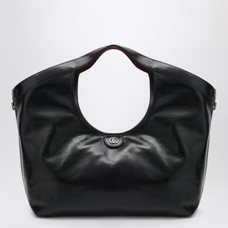 Gucci Large Giglio black shopping bag