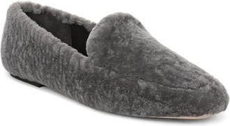Favorite Daughter Yvonne Genuine Shearling Loafer in Rock at Nordstrom, Size 5.5