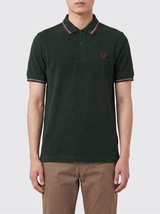 Fred Perry Cotton Polo Shirt with Logo