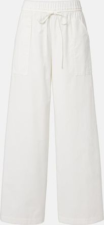 Vince Pantalones anchos de popel&iacute;n de algod&oacute;n