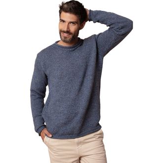Celtic & Co. Tex Stitch Crew Sweater in Indigo at Nordstrom, Size Small