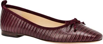 J.McLaughlin J.Mclaughlin Anastasia Lizard-Embossed Leather Ballet Flat