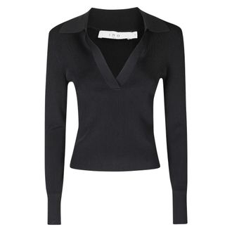 Iro Jersey de cuello en V - Knitwear - Mujer - Negro - XS