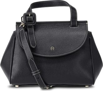 Aigner Tassen, Dames, Zwart, ONE Size, Leer, Elegante leren handtas met schouderriem