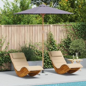Berkfield Home Dark Grey Garden Parasol 240x260 cm Bamboo