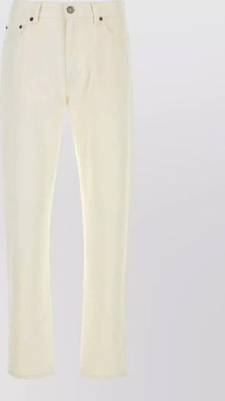 Ermenegildo Zegna denim jeans straight leg five pocket design