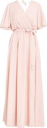 Gina Bacconi Womens Crissy Maxi Dress With Cape Sleeve - Pink - Size Small
