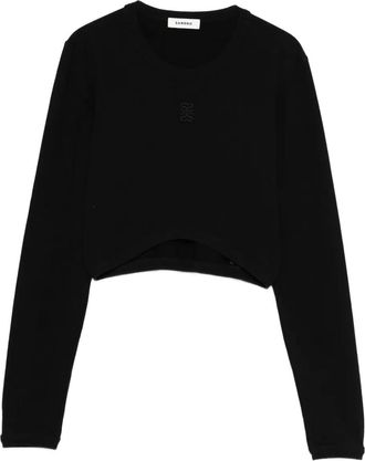 Sandro Felpa crop - Nero