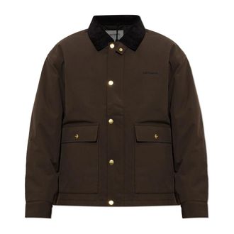 Carhartt Work in Progress Insulated Jacket Quentin - Heren - Zomerjassen - Bruin - L - Leer - Jassen
