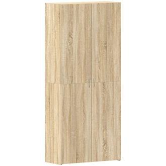 vidaXL Shoe Cabinet with Door Brown 80 x 35.5 x 180 cm Engineered wood vidaXL