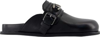 Zadig&Voltaire Angie Slides - Dames - Slip ons - Zwart - 37 EU - Leer - Schoenen