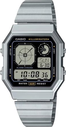 Casio A130We-1Aef Digitale Vintage Horloge - Heren - Horloges - Grijs - ONE Size - Accessoires