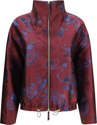 Giorgio Armani Giacca Jacquard Full-Zip - - Jackets - Donna - Rosso - L