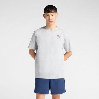 New Balance Uomo Lobster Roll T-Shirt in Grigio, Cotone, Taglia 2XL