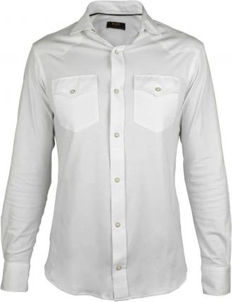 Moorer Garret M3 Shirt - Heren - Zakelijke Overhemden - Wit - M - Katoen - Overhemden