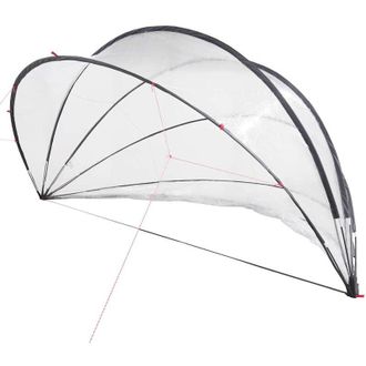 vidaXL C&uacute;pula Para Piscina Manual Transparente 430 X 430 X 210 Cm Pvc Vidaxl