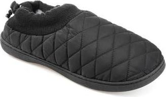 Vance Co. Fargo Quilted Faux Fur Lined Slipper in Black at Nordstrom Rack, Size X-Large