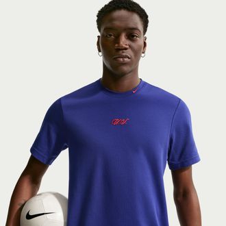 Nike USMNT Primary Nike Mens Dri-FIT Soccer T-Shirt in Blue | IB6239-455