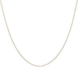 Italian Gold, Inc 10K 1.2Mm Solid Paperclip Necklace