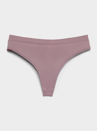 Miiyu Womens Solid essential thong Organic cotton and TENCEL TM modal