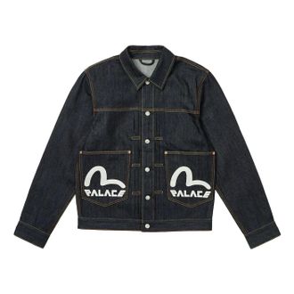 Palace x Evisu Dice Denim Jacket Raw 2ESPAM4DJ1147XXDNINDX