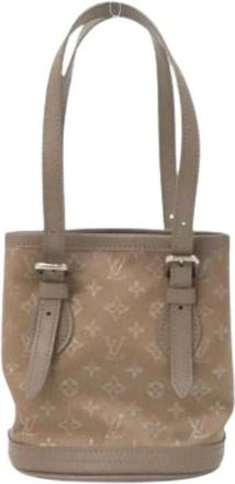 Louis Vuitton Pre-owned Bolso Cubo de Sat&eacute;n - Pre-owned - Mujer - Beige - ONE SIZE