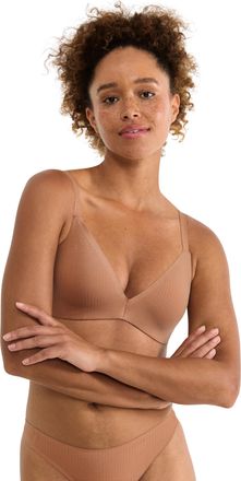 sloggi Push-up-BH SLOGGI ZERO Feel Pure THE UP Push Up, Damen, Gr. XL, N-Gr, nostalgic braun, Single Jersey, Obermaterial: 36% Polyester, 34% Modal, 15% Poly