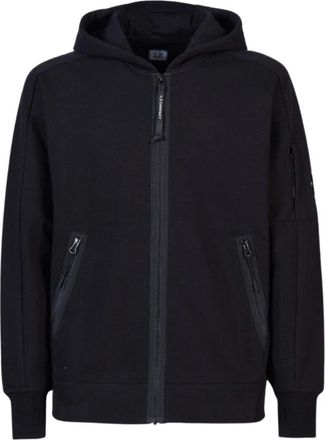 C.P. Company Verstelbare Hoodie - Heren - Hoodies - Zwart - S - Katoen - Hoodies & sweatvesten