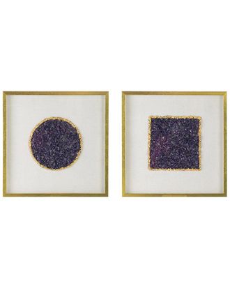 A&B Home Discontinued A&B Home 2Pc Lillian Crystal Shadow Boxes