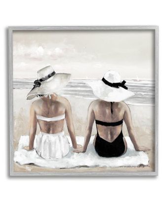 Stupell Industries Beach Friends Ocean Shore Framed Giclee Wall Art By E. Anthony Orme