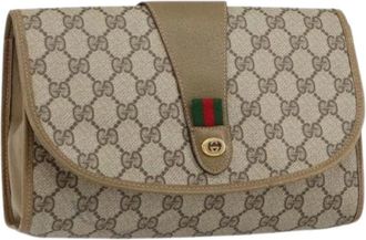 Gucci Pre-owned Clutches, female, Beige, Size: ONE SIZE Pre-owned Plastic Clutch