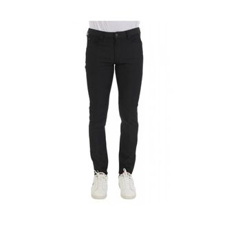 Emporio Armani Heren, Broeken, Zwart, Maat: W36 Leer