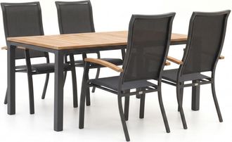 Bellagio la vita attrattiva Bellagio Lugo/Linosa 180cm dining tuinset 5-delig verstelbaar